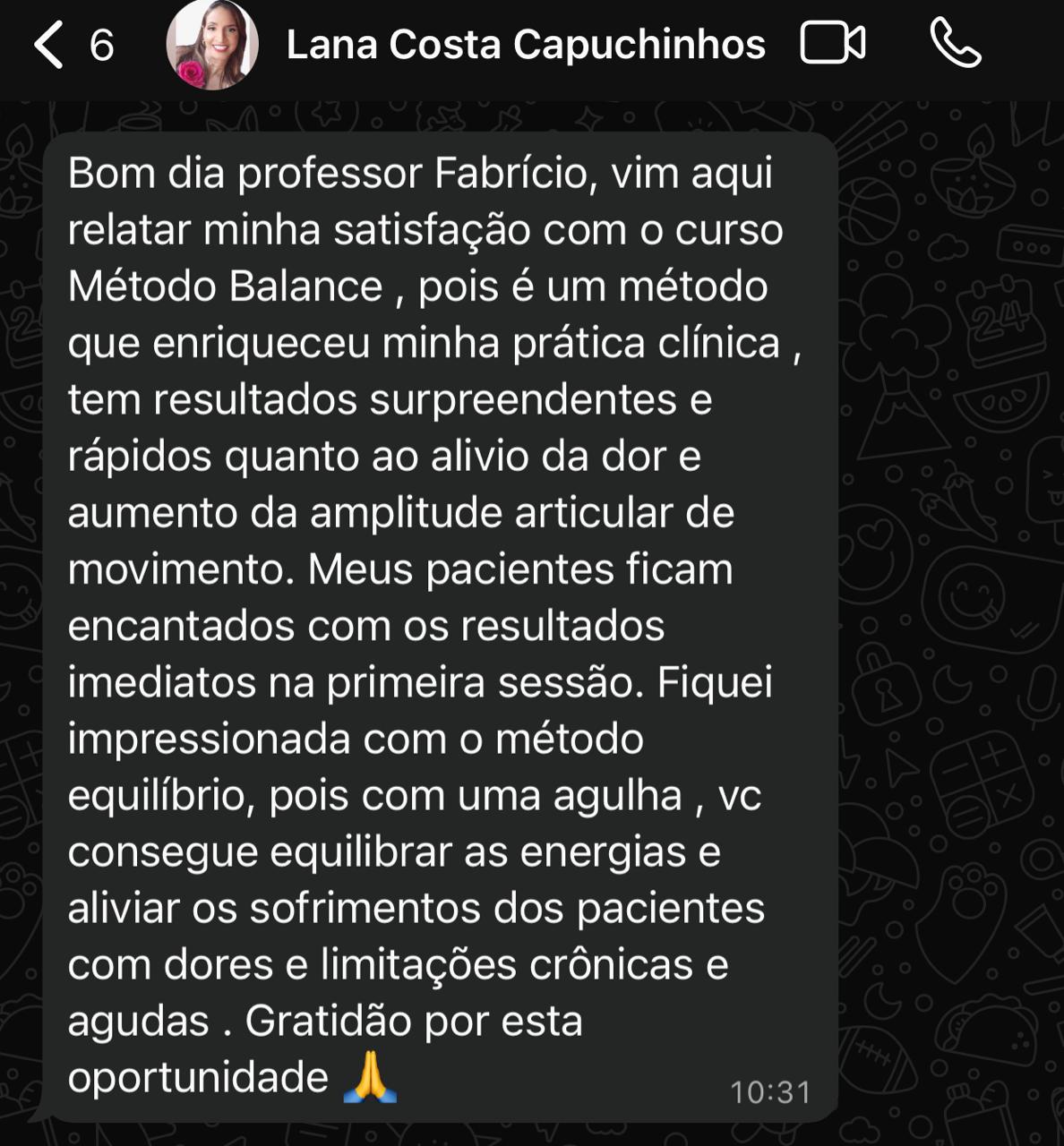 Depoimento de Lana Costa, profissional de saúde